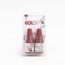 ENCRE POUR TAMPON ENCREUR ROUGE 25ml 2 BOUTEILLES COLOP